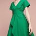 Anthropologie Dresses | (60% Off) Nwt Anthropologie Maeve Asymmetrical Poplin Dress, Size 4 Msrp: $140 | Color: Brown/Green | Size: 4