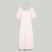 Madewell Dresses | Madewell Puff-Sleeve Button-Wrap Midi Dress | Color: Cream | Size: 14