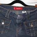 Levi's Jeans | Levi's Women's Jeans Sz 7 Jr M 30x31 Superlow Flare Boot Cut Front Snap Pockets | Color: Blue | Size: 7 Jr M
