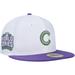 Men's New Era White Chicago Cubs Side Patch 59FIFTY Fitted Hat