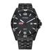 Men's Mississippi State Bulldogs Citizen Quartz Black-Tone Stainless Steel Watch