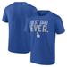 Men's Fanatics Branded Royal Los Angeles Dodgers Best Dad Ever T-Shirt