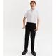 Boys Black Adjustable Waist Slim Leg School Trousers New Look