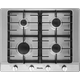 Miele KM2010 65cm Gas Hob - Clean Steel, Stainless Steel