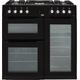 Beko KDVF90K 90cm Dual Fuel Range Cooker - Black - A/A Rated, Black