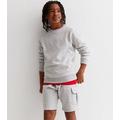 Boys Grey Marl Crew Neck Sweatshirt New Look