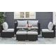 6-Seater Rattan Sofa & Coffee Table Garden Set - 2 Colours