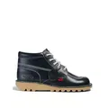 Kickers Mens Leather Lace Up Casual Boots - 8STD - Navy, Navy