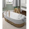 Moses Basket - Star/Stripe - White/Grey