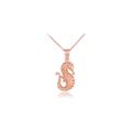 Seahorse Necklace in 9ct Rose Gold