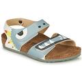 Birkenstock PALU boys's Children's Sandals in Blue. Sizes available:7 toddler,9 toddler,10 kid,11 kid,13 kid,1 kid,2 kid,11.5 kid,13.5 kid