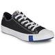 Converse CHUCK TAYLOR ALL STAR LOGO STACKED - OX men's Shoes (Trainers) in Black. Sizes available:3,4,5,6,7,8,10,11,12,13