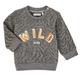 Ikks XR15001 boys's Children's sweatshirt in Grey. Sizes available:6 months,18 months,2 years