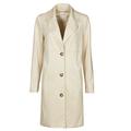 Esprit SUEDE COAT women's Coat in Beige. Sizes available:XS,S,M
