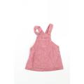 NEXT Girls Pink Pinafore/Dungaree Dress Size 6-9 Months