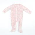 NEXT Baby Pink Polyester Babygrow One-Piece Size 9-12 Months