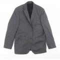 Jeff Banks Mens Grey Wool Jacket Suit Jacket Size 38