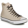 Converse CHUCK TAYLOR ALL STAR WINTER LEATHER BOOT HI women's Shoes (High-top Trainers) in Beige. Sizes available:3,4,7