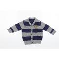 Tommy Hilfiger Baby Blue Striped Cardigan Jumper Size 12-18 Months