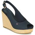Tommy Hilfiger ICONIC ELENA SLING BACK WEDGE women's Sandals in Blue. Sizes available:6,6.5,4,6,6.5