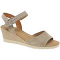 Gabor Nieve Womens Wedge Heel Sandals women's Sandals in Beige. Sizes available:4,4.5,5,5.5,6,6.5,7,8