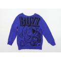 George Boys Blue Cowl Neck Cotton Pullover Jumper Size 3-4 Years Pullover - Toystory