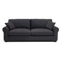 Habitat Lisbon Fabric 4 Seater Sofa - Charcoal