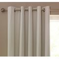 Habitat Plain Blackout Eyelet Curtain - Cream