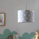 Habitat Kids Little Star Print Drum Lamp Shade - Grey