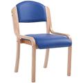 Blue Office Chairs - Stacking Chairs - Devonshire Vinyl Stacking Chairs in Blue