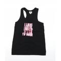 Lee Cooper Womens Black Basic Tank Size M