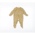 TU Baby Brown Floral Coverall One-Piece Size 3-6 Months