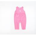 NEXT Baby Pink Dungaree One-Piece Size 6-9 Months