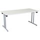 Meeting Room Tables - Karbon Rectangular Folding Tables 1400W in White - Delivery