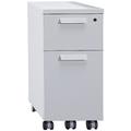 Under Desk Pedestals - DNA Narrow Mobile 2 Drawer Pedestal