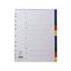 Concord 1-10 Extra Wide Index Polypropylene Multicoloured A4