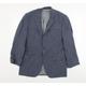 HUGO BOSS Mens Blue Striped Jacket Blazer Size 46