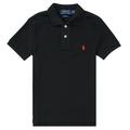 Polo Ralph Lauren HOULIA boys's Children's polo shirt in Black. Sizes available:6 / 7 years,8 / 9 years,10 / 12 years