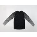 Nike Girls Black Polka Dot Jersey T-Shirt Size 9-10 Years