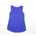 Oasis Womens Blue Basic Tank Size S