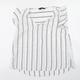 F&F Womens White Striped Basic T-Shirt Size 12