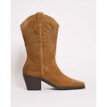 Embroidered Western Calf Boots Ex Wide