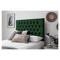 Silentnight Sassaria Velvet Double Headboard - Green