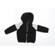 Primark Boys Black Full Zip Hoodie Size 2-3 Years