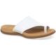 Gabor Lanzarote Toe Loop Womens Mules women's Flip flops / Sandals (Shoes) in White. Sizes available:4,5,6,6.5,7,8