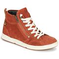 Pataugas JULIA/CR F4F women's Shoes (High-top Trainers) in Orange. Sizes available:3.5,4,7