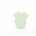 NEXT Baby Blue Spotted Cotton Babygrow One-Piece Size 6-9 Months - Rainbow