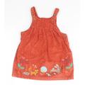 Marks and Spencer Baby Brown Cotton Dungaree One-Piece Size 9-12 Months - Fox and Rabbit