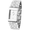 Seksy Ladies Silver Stone Set Stainless Steel Bracelet Watch