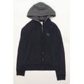 abercrombie kids Boys Blue Jersey Full Zip Hoodie Size M